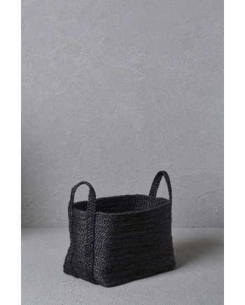 Jute Basket Charcoal