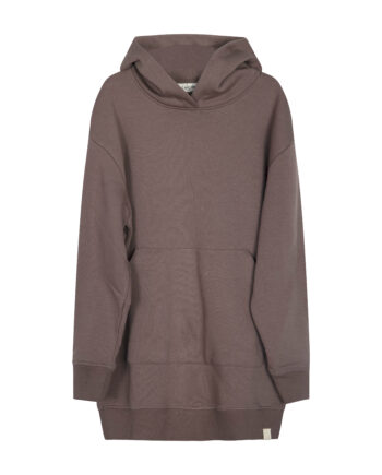 IDD Morgan hoodie kjole brun