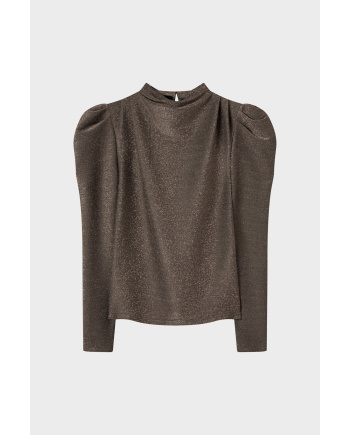 Barbara LS Topp Taupe Lurex