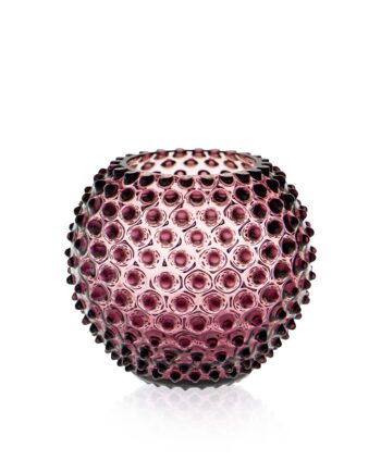 Hobnail Globe Vase 18 cm Violet