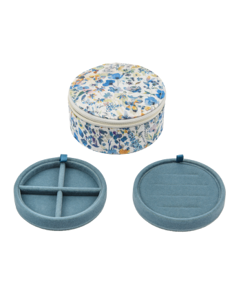 Jewelry box Felda Blue linen