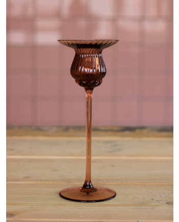 Tulipán Candle Holder 20 cm New brown
