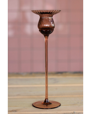 Tulipán Candle Holder 25 cm New brown