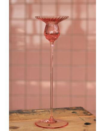 Tulipán Candle Holder 30 cm Rosa
